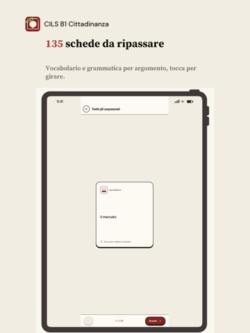 CILS B1 Cittadinanza: Italian iPad screenshot