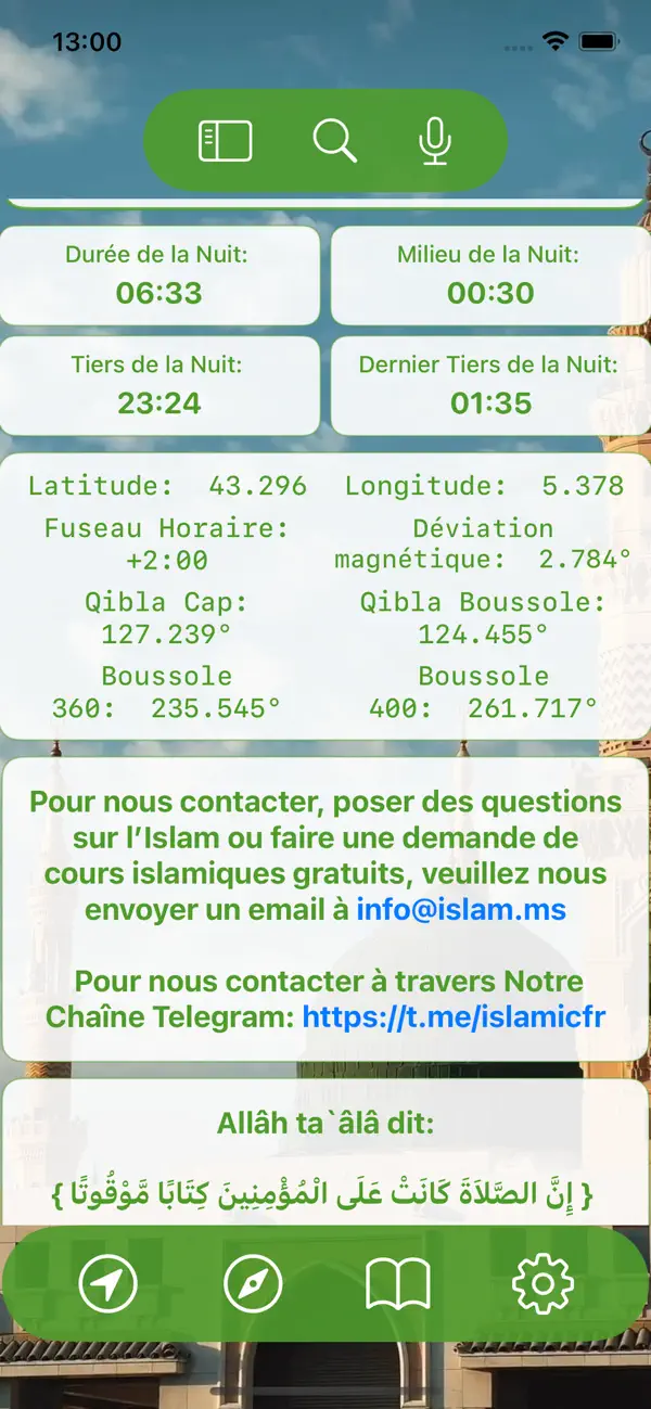 Screenshot #2 pour Islam.ms Prayer Times & Qibla