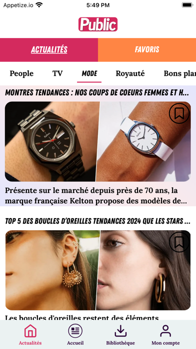 Public : Actu People Screenshot