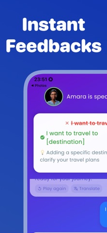 Fluenzy: AI English Tutor iPhone screenshot
