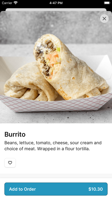 The Gordito Tacos iPhone screenshot 3 - Food & Drink app