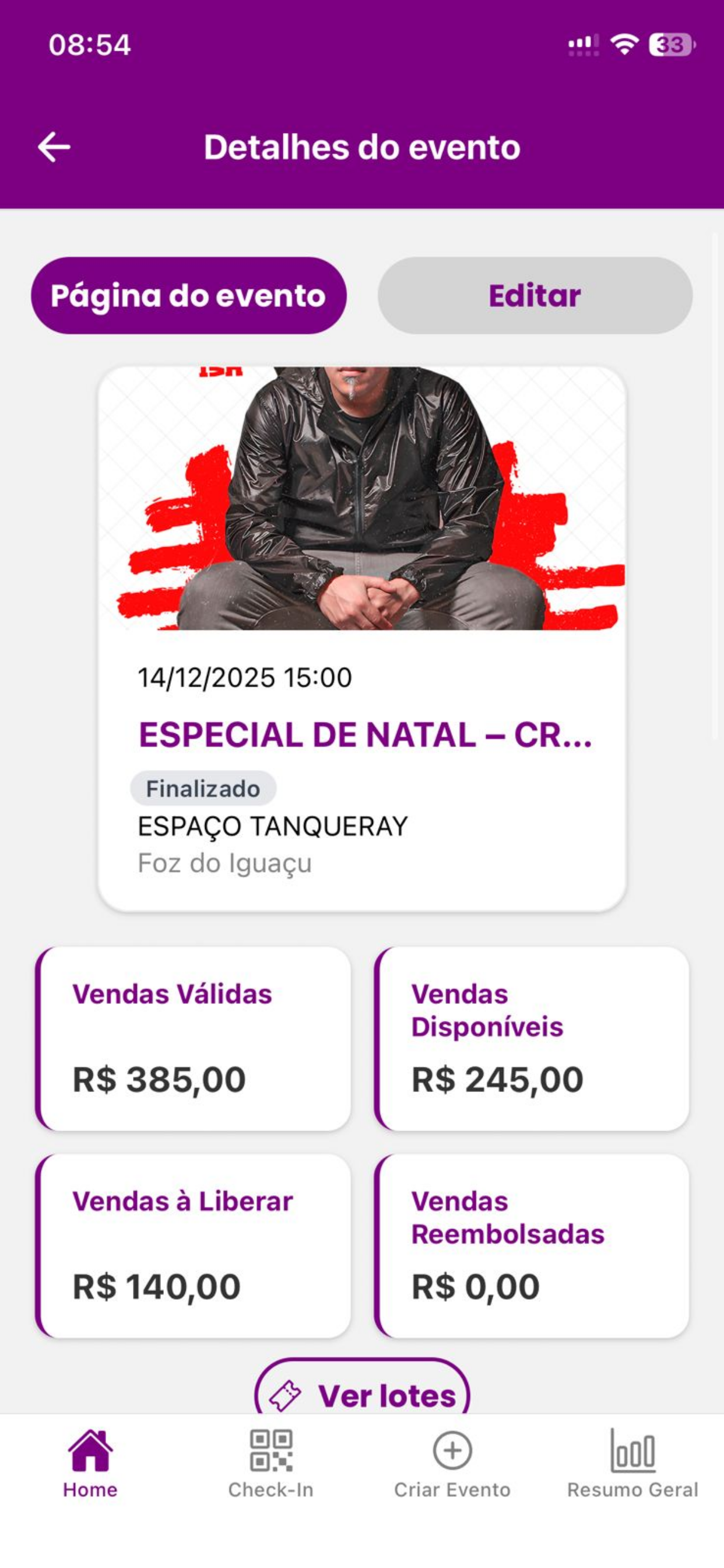 Yes7 Tickets Produtor screenshot 3