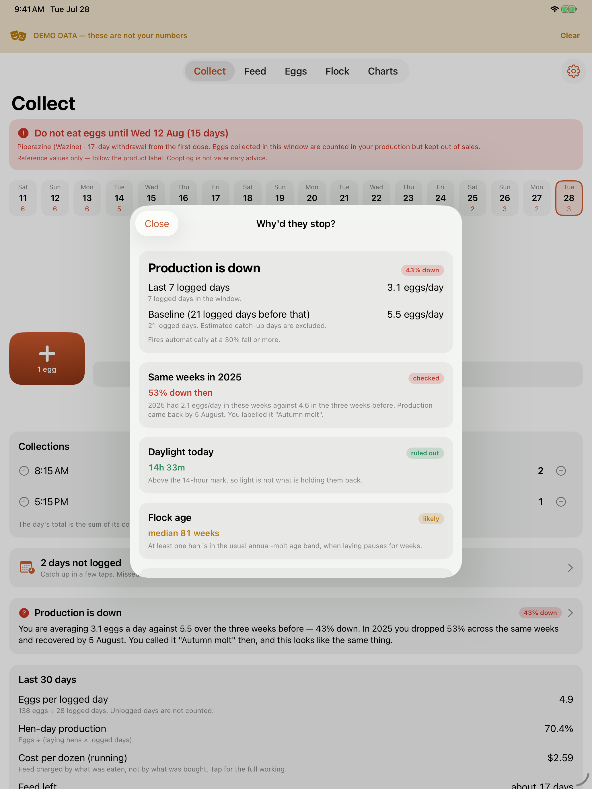 CoopLog: Chicken Egg Tracker screenshot 7
