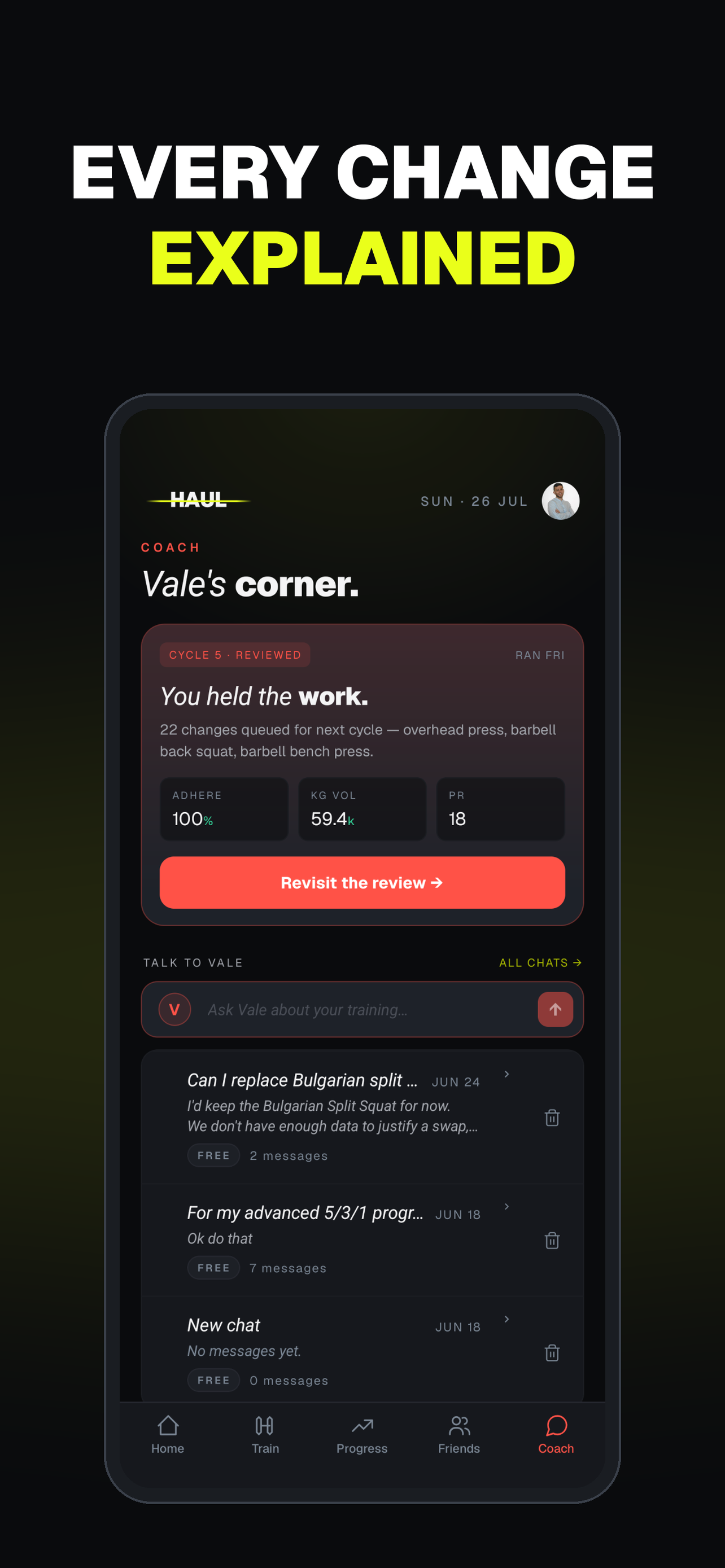 HAUL: Your Personal Coach screenshot 4