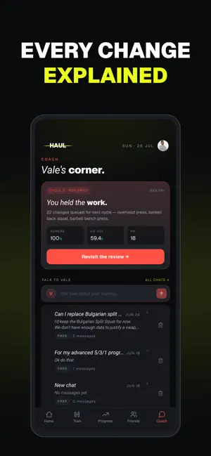 HAUL: Your Personal Coach screenshot 3