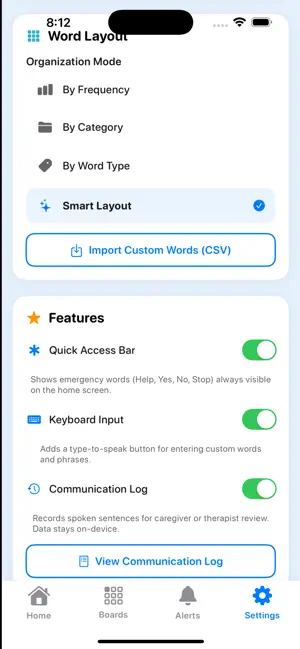 Speech AAC screenshot 3