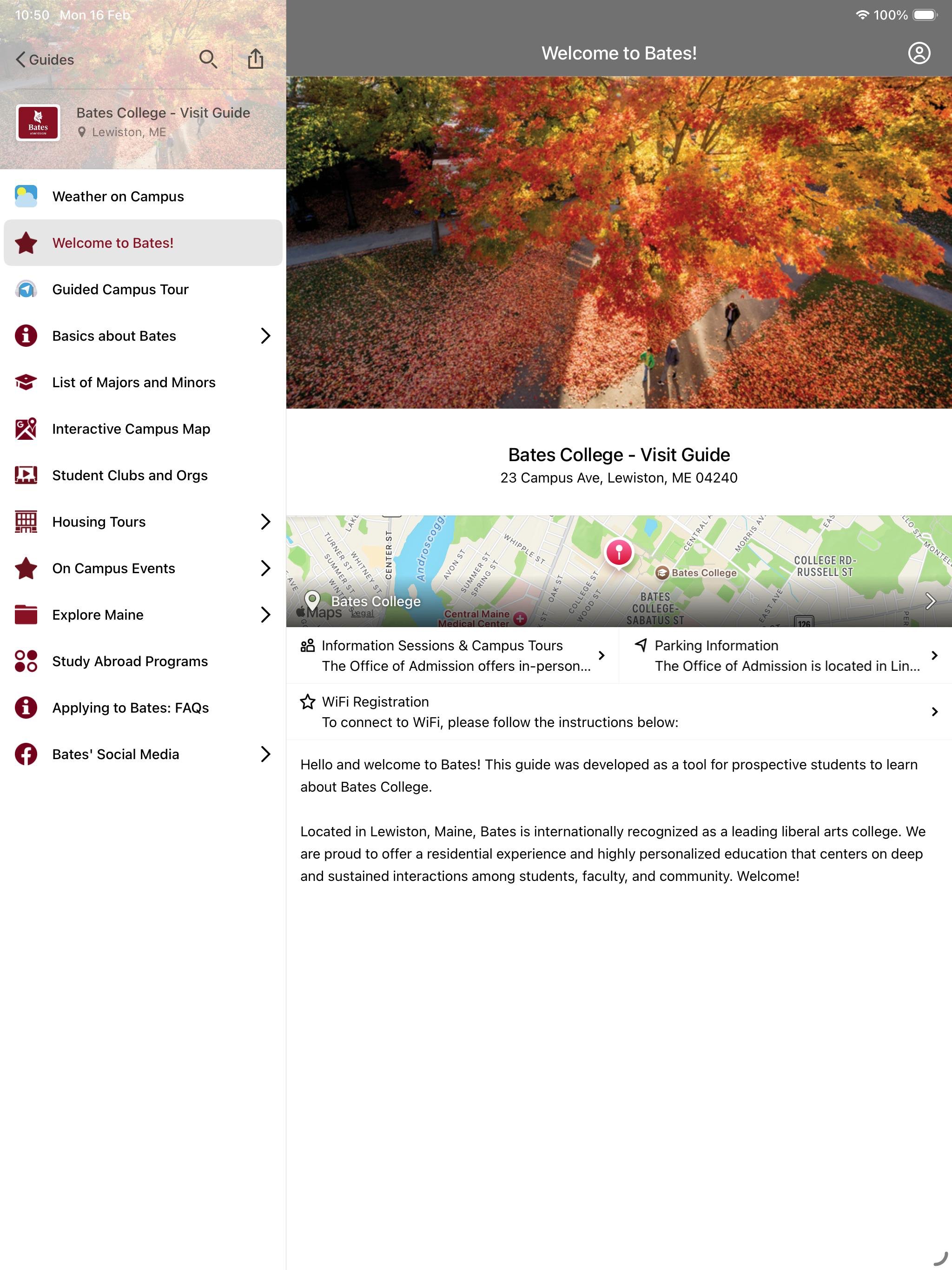 Bates College Campus Visit