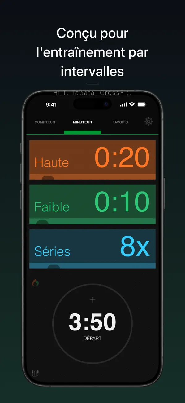 Screenshot #1 pour iCountTimer - Minuteur Sport