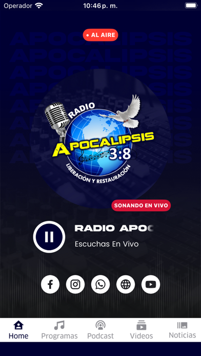 Radio Apocalipsis3:8 Screenshot