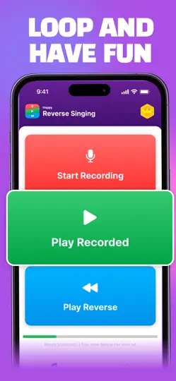 Reverse Audio Singing・Happy AI iPhone Screenshot 4