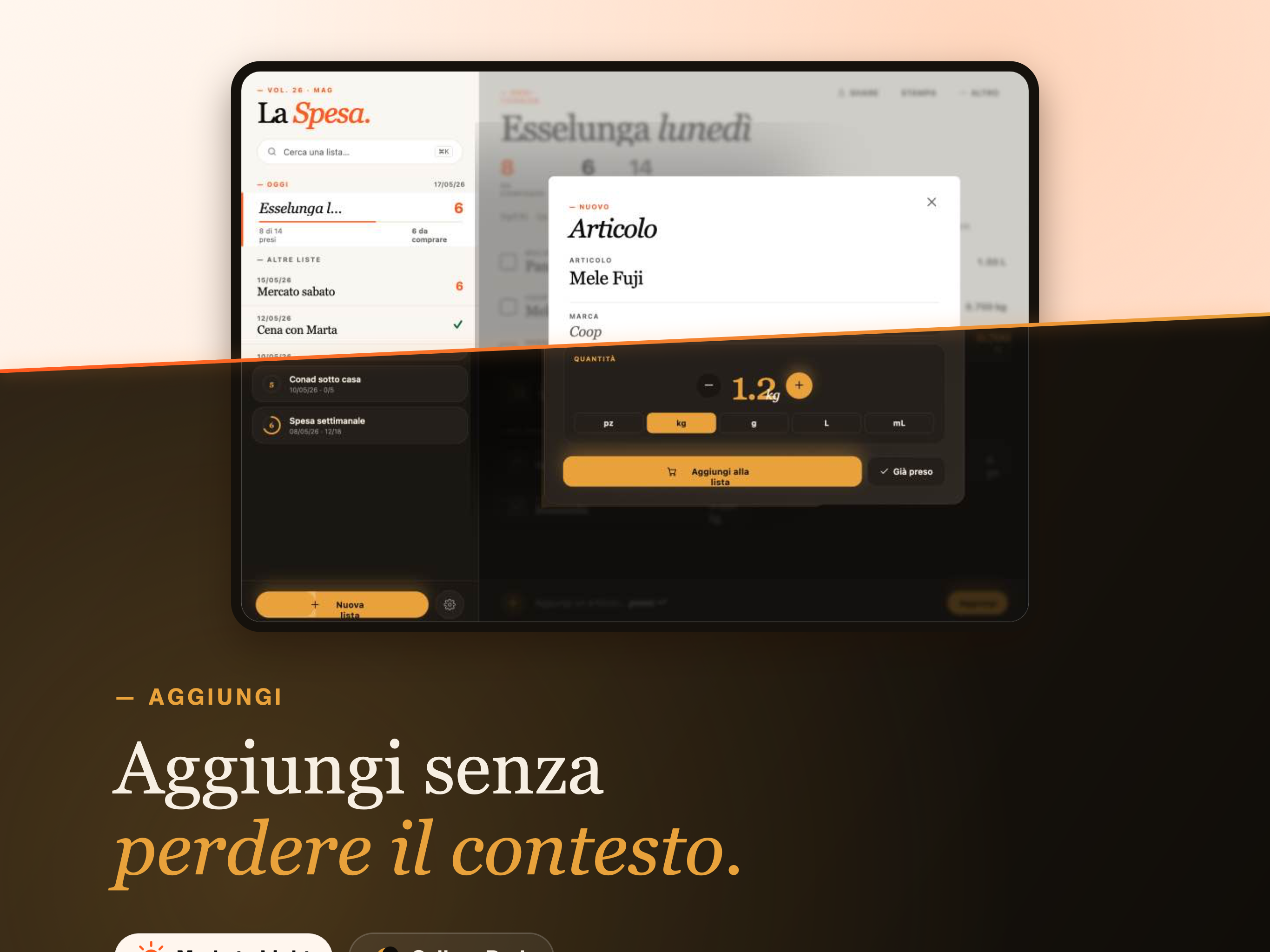 La Mia Lista della Spesa Smart