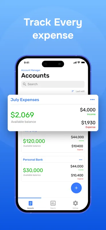 Account & Expense Manager Pro screenshot 1 of 3