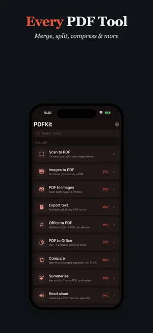 PDFKit — PDF Editor & Tools screenshot 1