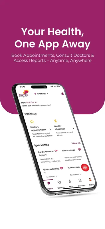 Kauvery Kare: Patient App screenshot 1 of 6