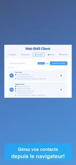 Capture d'écran de Web Browser SMS sur iPhone 3