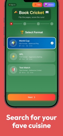 Flip Cricket - Book Cricket screenshot