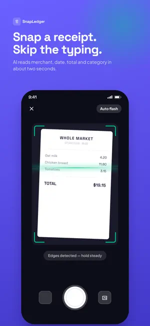 ScanLedger: Receipt Scanner screenshot 1