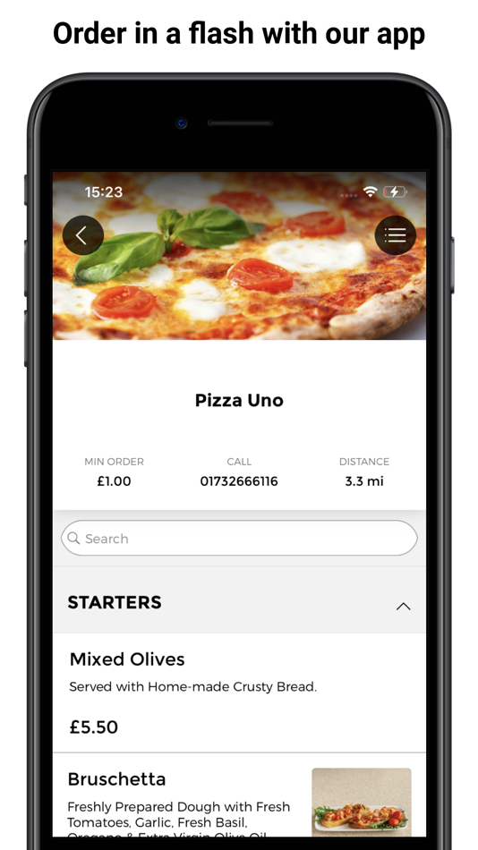 #1. Pizza Uno App (iOS) Ved: Pizza Uno App