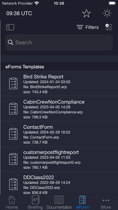 Logipad EFB Screenshot