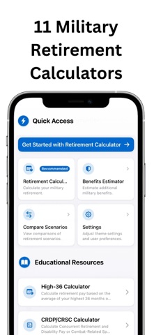 Military Retirement Calculator screenshot