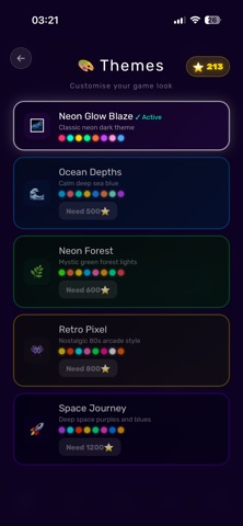 Neon Glow Blaze screenshot