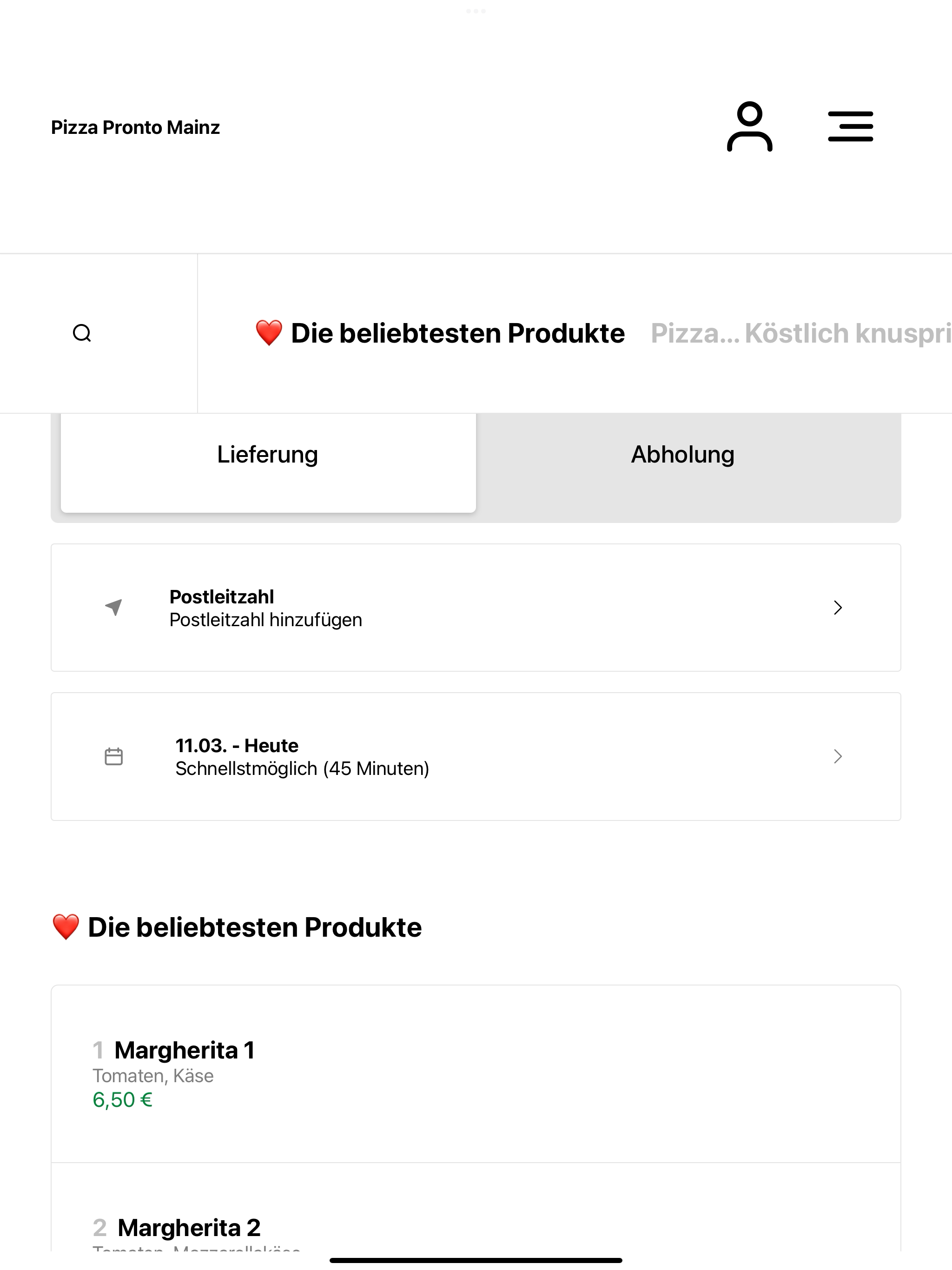 Pizza Pronto Mainz