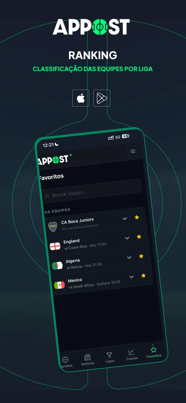 Screenshot #2 pour Appost Futebol ao Vivo
