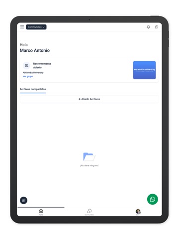 AD Media University iPad screenshot