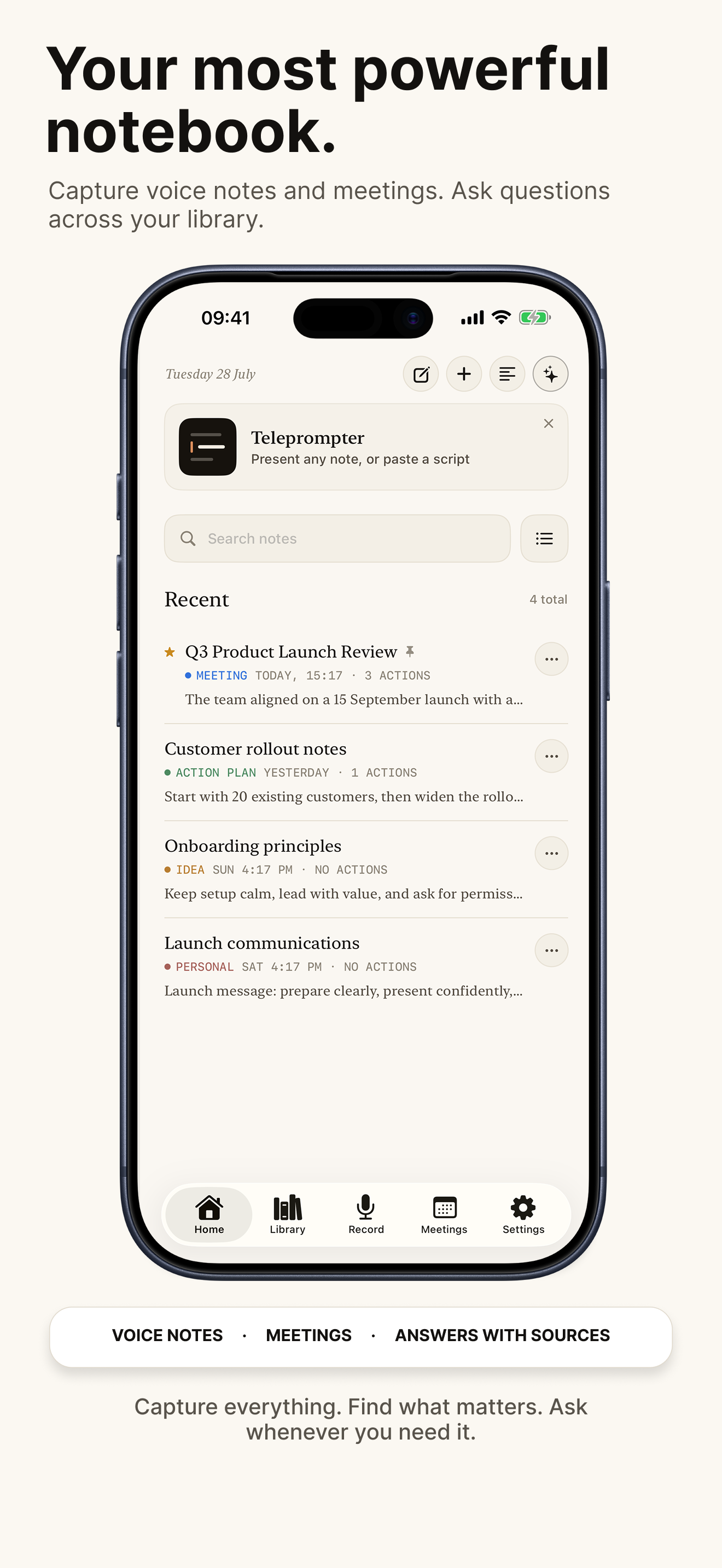 Telos Note: AI Meeting Notepad screenshot 3