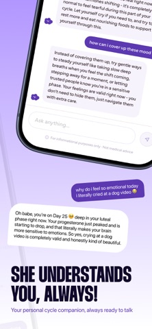 eluna: AI Period Cycle Tracker iPhone screenshot