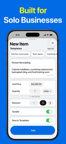 Invoice Maker App: Invy screenshot
