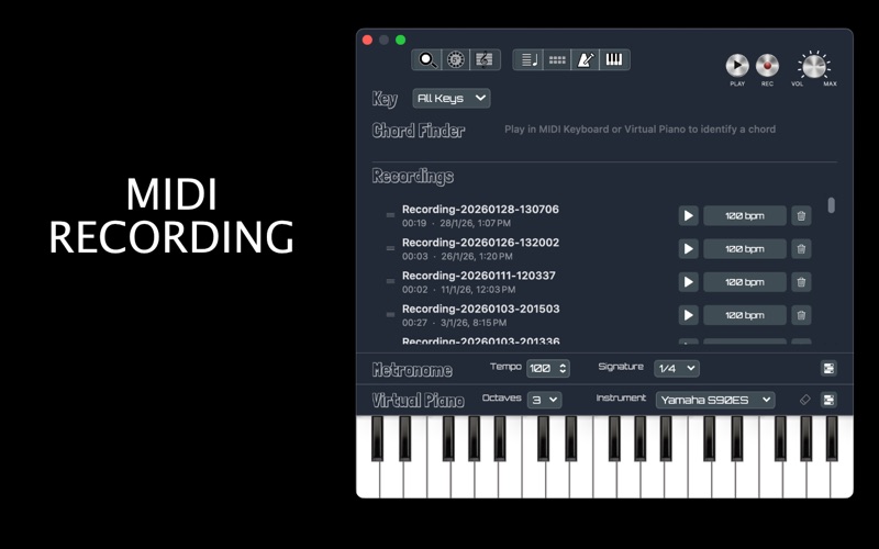Chord Whisper Piano screenshot