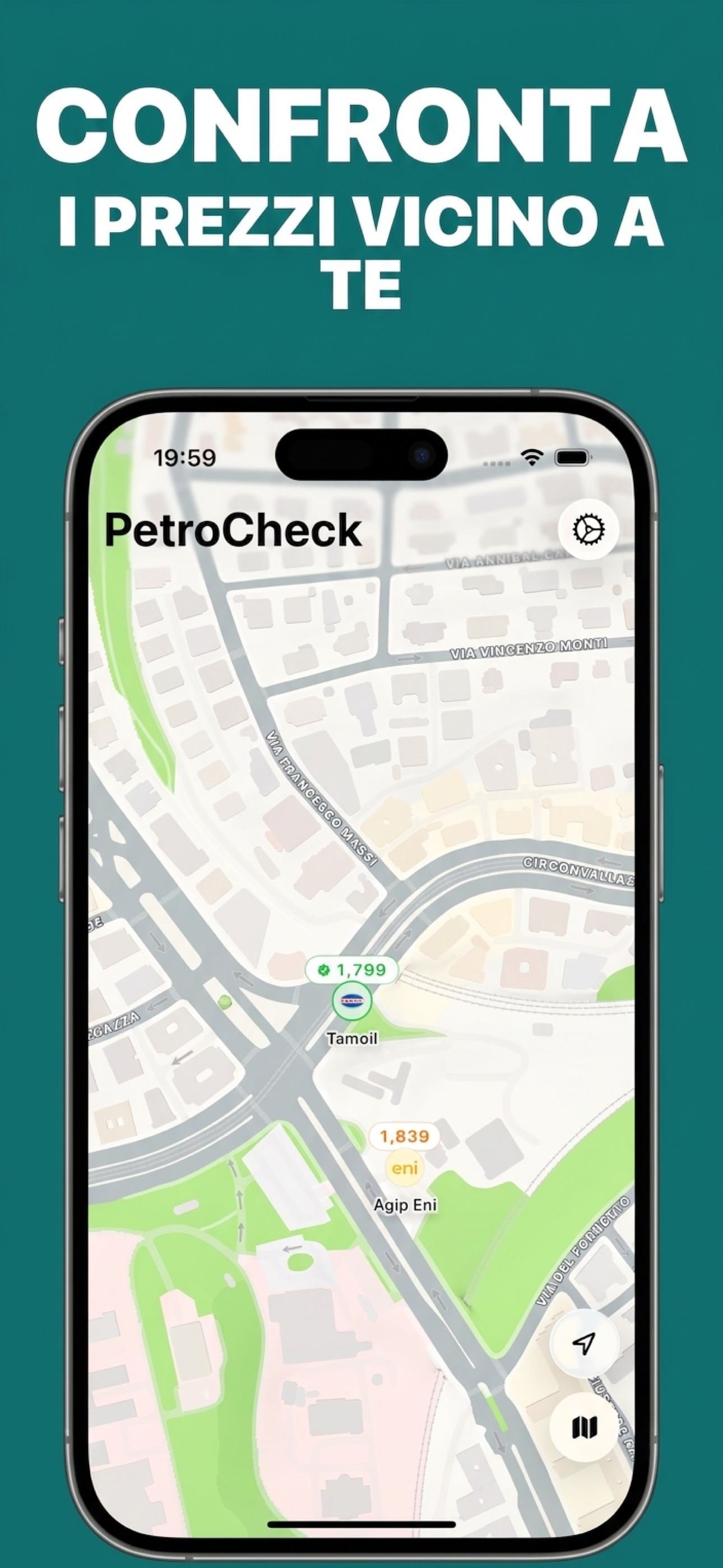 Prezzo carburante - PetroCheck