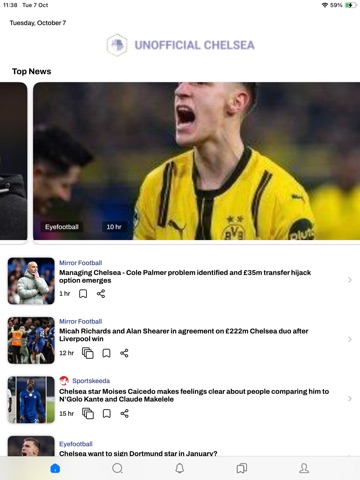 Chelsea News: Latest Updates iPad screenshot