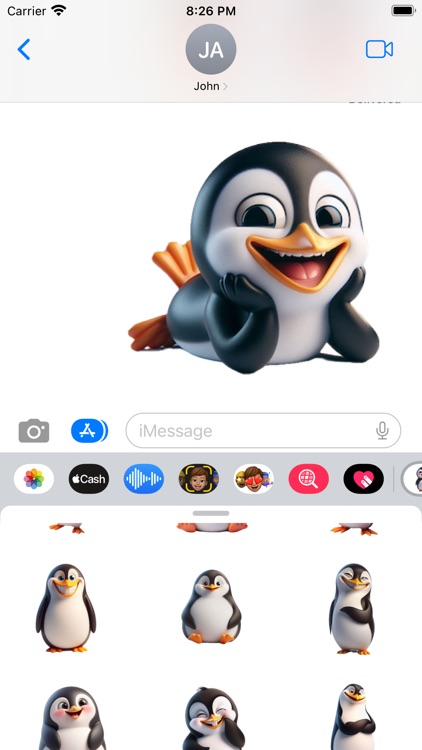 Happy Penguin Stickers screenshot-5