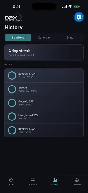 D2X Fitness Timer screenshot 4