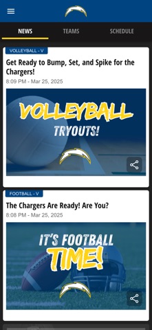 ELCA Chargers screenshot