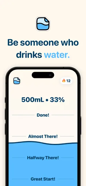 Sticky Water Hydration Tracker screenshot 1