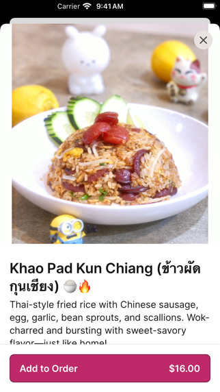 Ka Pow Thai On Wheels iPhone screenshot 3 - Food & Drink app