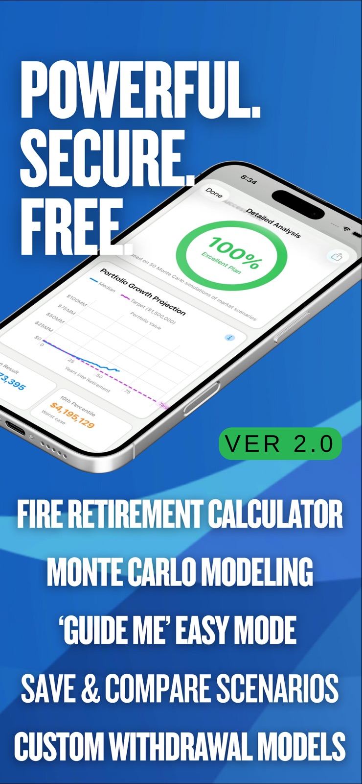 Retirement Success Graph iphone screenshot 1