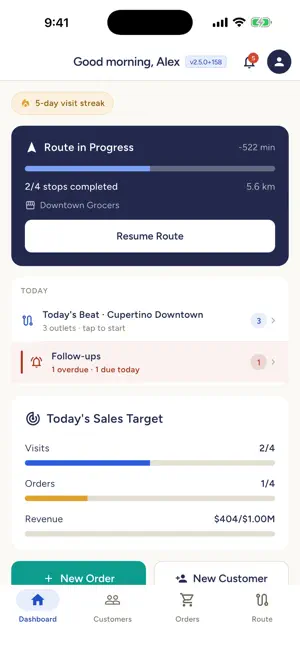 FieldFlow: Field Sales CRM screenshot 1