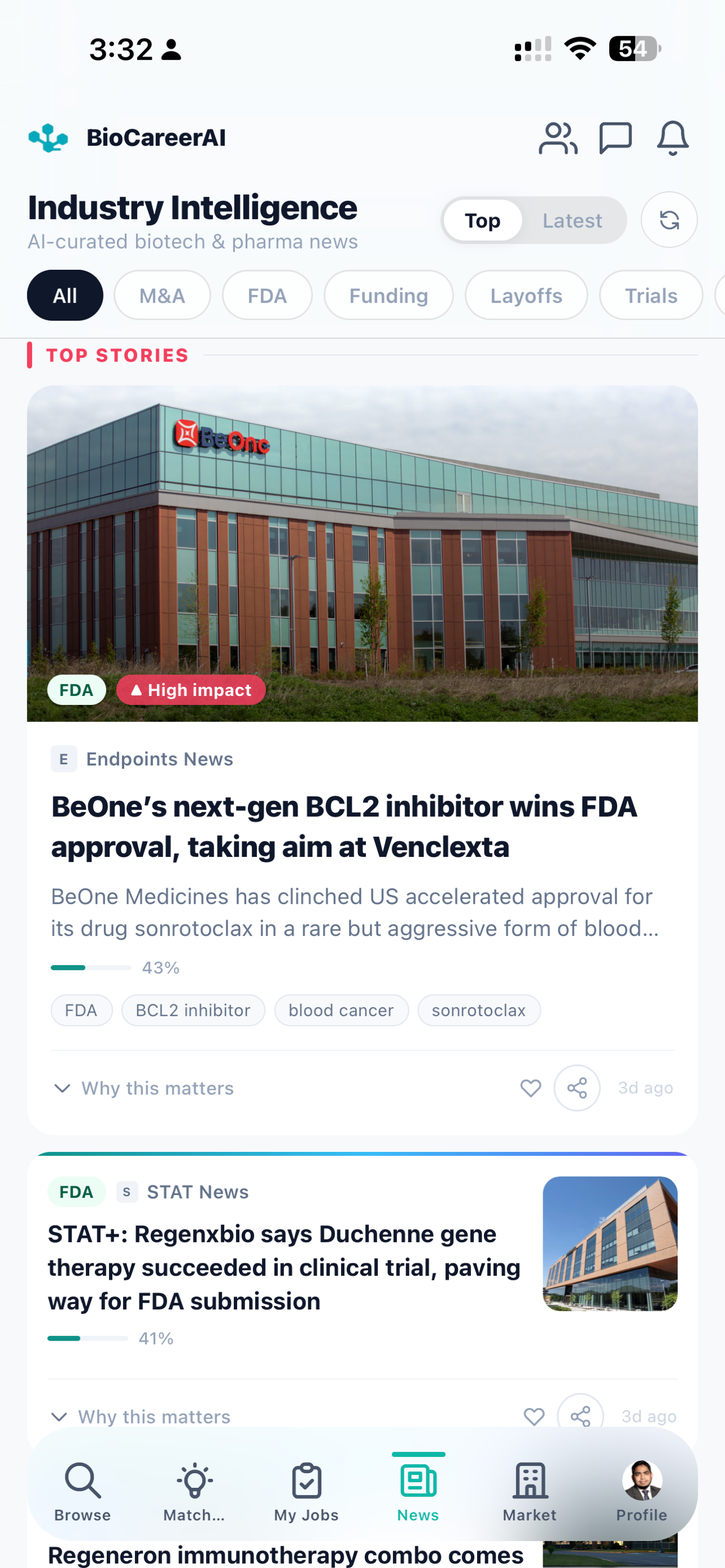 BioCareerAI screenshot 4