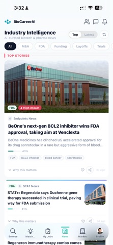 BioCareerAI screenshot