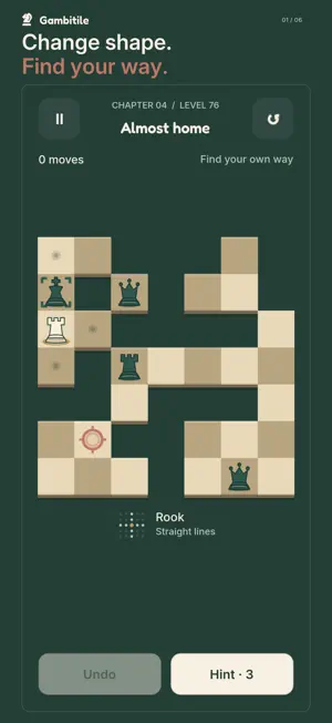 Gambitile: Chess Morph Puzzle screenshot 1