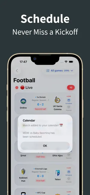 Futbol Libre - TV Live Scores iPhone screenshot 5