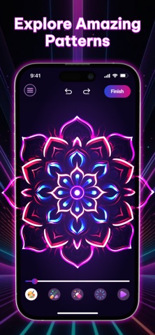 Neon Brush - Doodle Magic Screenshot 2 of 7