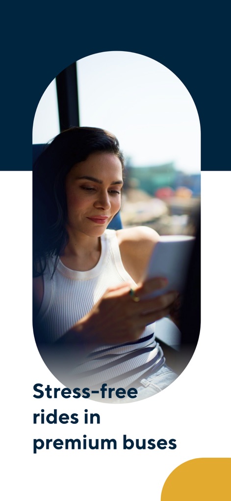 Cityflo - Premium office rides - See how the app facilitates a premium commute experience, allowing users to relax in comfortable AC Benz buses and engage with their mobile devices.