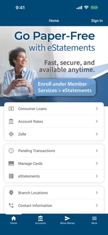 Savannah Schools FCU app screenshot