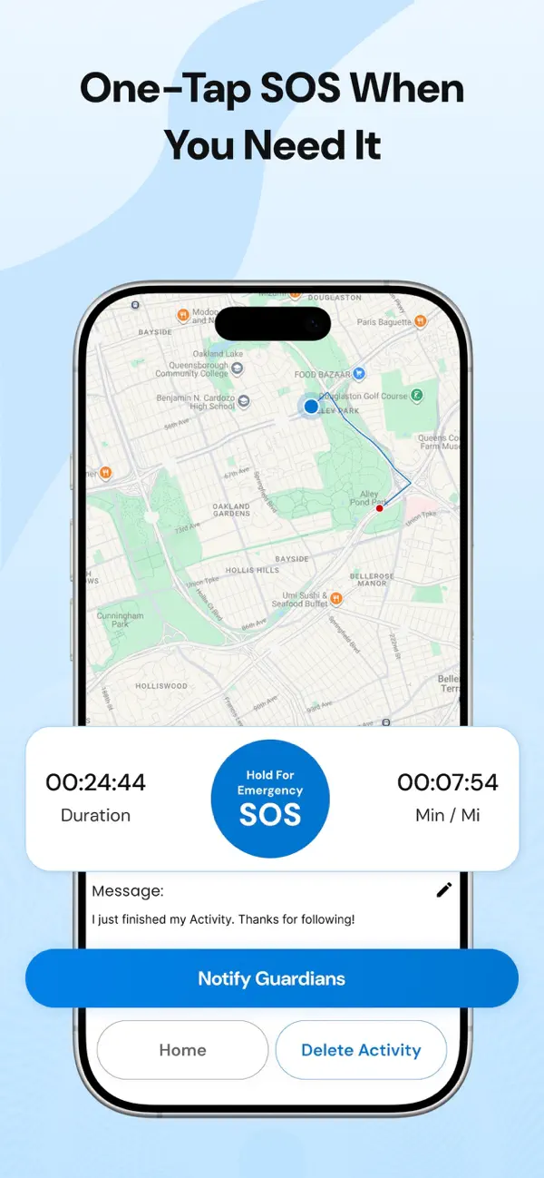#5. SafeBeacon: Safety Tracker (iOS) By: SafeSignal