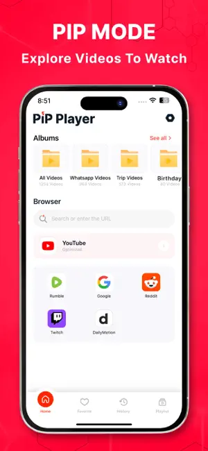PIP - Video Player for Youtube screenshot 1
